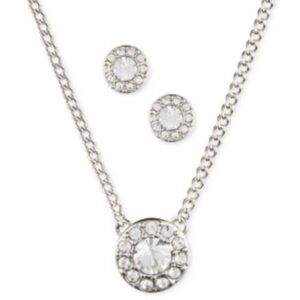 Givenchy Halo Necklace with Silver-Tone Crystal